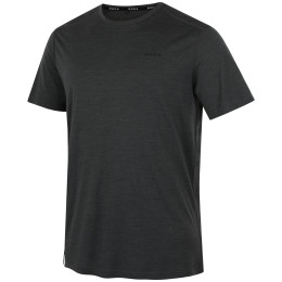 Чоловіча футболка MOOA Merino Lyolite 150 Short чорний black melange