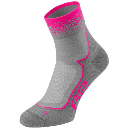 Велосипедні шкарпетки R2 Grace сірий/рожевий