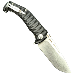 Складаний ніж Dachs Knives Charon EVO чорний Black Micarta