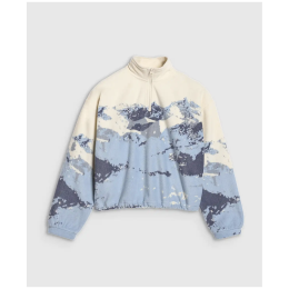 Дитяча толстовка 4F Fleece F343 бежевий/синій MULTICOLOUR ALLOVER