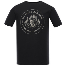 Чоловіча футболка Alpine Pro Lefer чорний/сірий