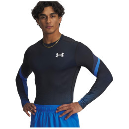 Чоловіча футболка Under Armour Heatgear Sub Crew Ls синій/чорний BlueAtlantis/Black/White