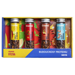 Їстівні цвіркуни Sens Хрусткі & смажені цвіркуни - Подарунковий набір 4 смаки