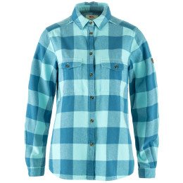 Жіноча сорочка Fjällräven Övik Heavy Flannel Shirt W синій Dawn Blue-Breeze Blue