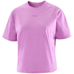 Жіноча футболка Salomon Trackline SS Tee рожевий Iris Orchid