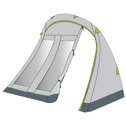 Бічна стіна до намету Coleman Porch with closure 6 P tent сірий