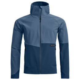 Чоловіча софтшелова куртка Ortovox Venet Softshell Hooded Jacket синій Light Nunatak
