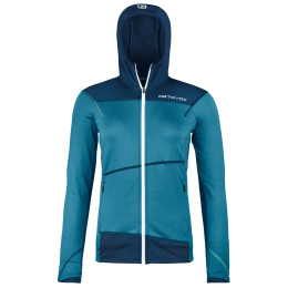 Жіноча функціональна толстовка Ortovox Fleece Light Hoody W 2024 синій mountain blue