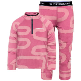 Дитяча функціональна білизна Didriksons Jadis Kids Pr Set 5 Path Heather Pink рожевий Path Heather Pink