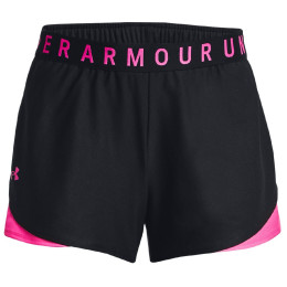 Жіночі шорти Under Armour Play Up Shorts 3.0 чорний/рожевий Black / Rebel Pink / Rebel Pink