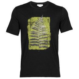 Чоловіча футболка Icebreaker Tech Lite II SS Tee Fern Imprint чорний