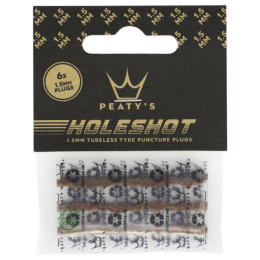 Набір для ремонту Peaty´s Holeshot sada náhradních knotů (6X 1.5Mm) коричневий
