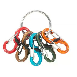 Ключниця Nite Ize KeyRing Locker Aluminum 5 S-Biner срібний Stříbrná