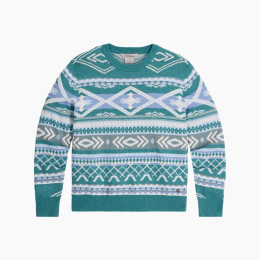 Жіночий светр Royal Robins W Westlands Pullover синій/білий Mineral Htr Acacia Pt