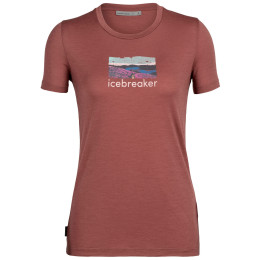 Жіноча футболка Icebreaker Women Tech Lite II SS Tee Trailhead червоний