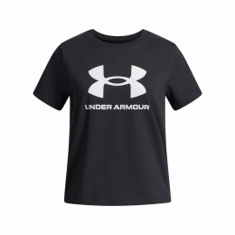 Дитяча футболка Under Armour BIG LOGO SS-BLK чорний/білий Black