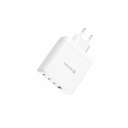 Адаптер Swissten GaN 2X USB-C 100W + 1X USB-C 20W + 1X USB-A 30W