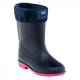 Дитячі гумові чобітки Bejo Frise Wellies Jr чорний/рожевий