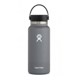 Термопляшка Hydro Flask Wide Mouth 32 oz сірий Stone