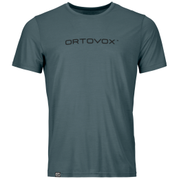 Чоловіча функціональна футболка Ortovox 150 Cool Brand Ts M сірий/чорний Dark Arctic Grey