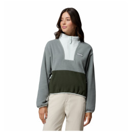 Жіноча толстовка Columbia Sequoia Grove™ Ii Half Zip Fleece сірий Sedona Sage, Greenscape, Tea Light