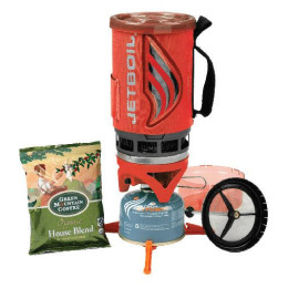 Кемпінгова плита Jet Boil Flash with Coffee press червоний/сірий