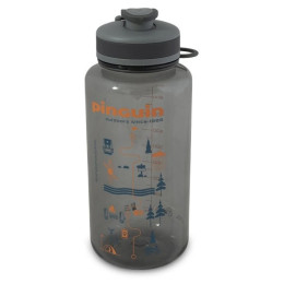 Пляшка Pinguin Tritan Fat Sport 1000 ml сірий grey