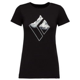 Жіноча футболка Black Diamond Mountain Logo SS Tee чорний