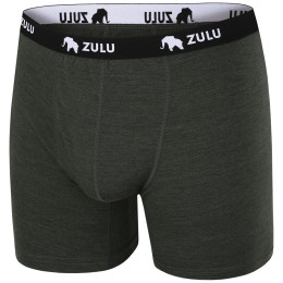 Чоловічі боксери Zulu Merino 160 6in темно-зелений dark green melange
