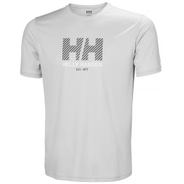 Чоловіча футболка Helly Hansen Hh Tech Graphic T-Shirt 2.0 сірий 853 GREY FOG