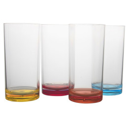 Набір бокалів Gimex Longdrink Rainbow 4 pcs