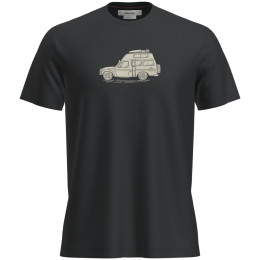 Чоловіча функціональна футболка Icebreaker M Mer 150 Tech Lite SS Tee Cosy Camper чорний Black
