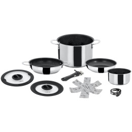 Набір посуду Brunner Academy Vacum High 7+1 срібний