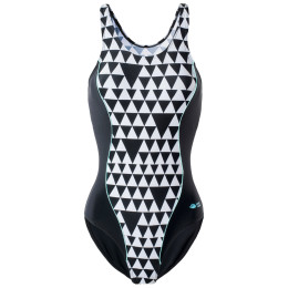 Dámské plavky Aquawave Abira Wmns černá/bílá GEOMETRIC PRINT/BLACK/AQUASPLASH