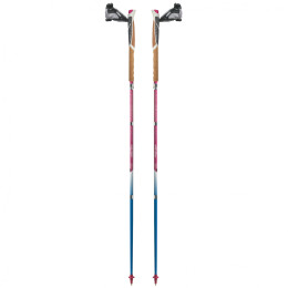 Жіночі трекінгові палиці TSL Trail Carbon 4 Cork Cross Sky рожевий/синій