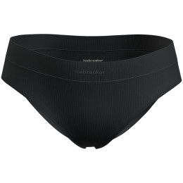 Жіночі функціональні трусики Icebreaker W Mer Rib Lotus Hipster чорний Black
