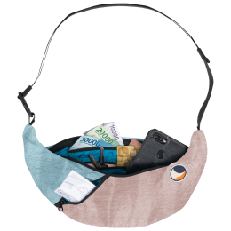 Поясна сумка Ticket to the moon Upcycled Sling Bag рожевий/синій Peach / Cloud