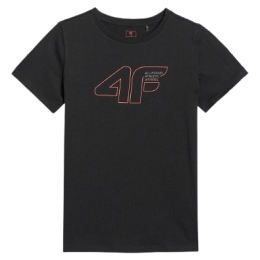 Дитяча футболка 4F Tshirt M2417 чорний DEEP BLACK