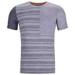 Чоловіча функціональна футболка Ortovox 185 Rock'N'Wool Short Sleeve M сірий grey blend