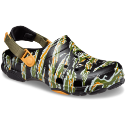 Шльопанці чоловічі Crocs Classic All Terrain Camo Clog чорний/зелений