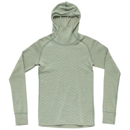 Жіноча функціональна футболка Devold Kvitegga Merino 230 Hoodie Wmn світло-зелений RAW WHITE