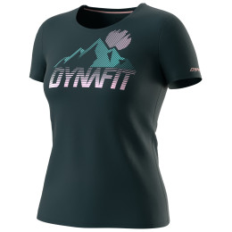 Жіноча функціональна футболка Dynafit Transalper Graphic S/S Tee W фіолетовий blueberry/6370