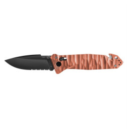 Складаний ніж TB OUTDOOR Cac S200 French Army Knife Textured G10 Serrated помаранчевий