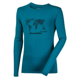 Чоловіча функціональна футболка Progress OS VANDAL "SVĚT" 24DT синій Petrol