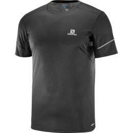 Чоловіча футболка Salomon Agile Ss Tee M чорний Black