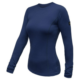Жіноча функціональна футболка з д. рукавом Sensor Merino Active темно-синій deep blue
