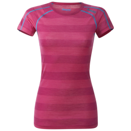 Жіноча футболка Bergans Soleie Lady Tee синій/рожевий HotPinkStriped
