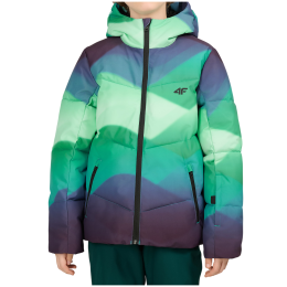 Дитяча зимова куртка 4F Technical Jacket M1278 синій/зелений Multicolour Allover