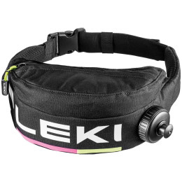 Поясна сумка для бігу Leki Drinkbelt Thermo Compact чорний black-neonpink-neonyellow