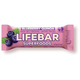 Батончик Lifefood Plus чорниця з Quina RAW BI